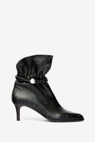 Forla leren enkellaarzen met studs