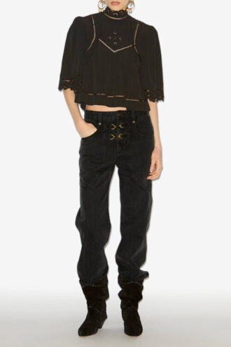 Frany top met Engels borduursel