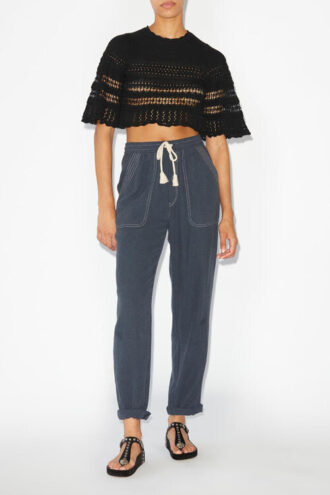 Frizy gehaakte cropped top