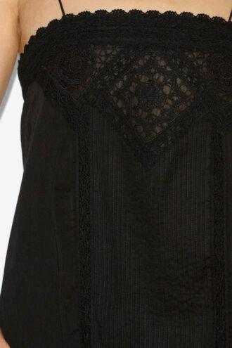 Gaelia katoenen voile top met bandjes