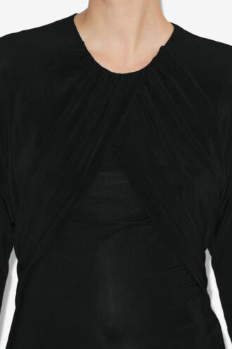 Gaetane gedrapeerde jersey top