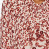 Gaetane gedrapeerde jersey top met print