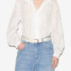 Gaia-blouse van effen katoenen voile Gaia-blouse van effen katoenen voile