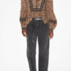Gayle katoenen voile blouse met print