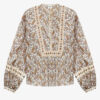 Gayle katoenen voile blouse met print