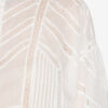 Gelma Blouse van effen katoenen voile en kant