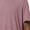 Gestreepte T-shirt met korte mouwen van katoen en linnen