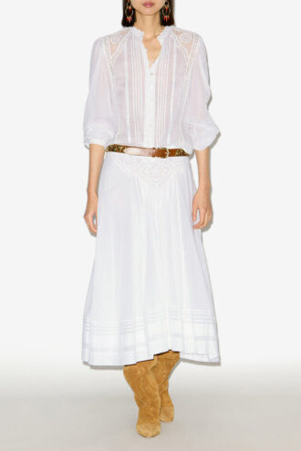Greicy katoenen voile blouse