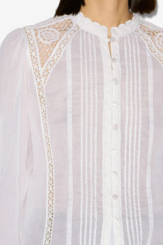 Greicy katoenen voile blouse
