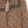 Greila Lange katoenen voile jurk met print Greila Lange katoenen voile jurk met print