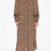Greila Lange katoenen voile jurk met print Greila Lange katoenen voile jurk met print