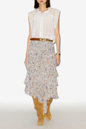 Gresia katoenen voile top