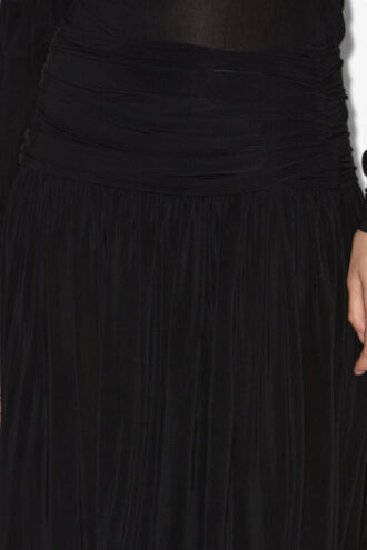Gwendy Lange jersey rok met plooien