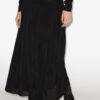 Gwendy Lange jersey rok met plooien Gwendy Lange jersey rok met plooien
