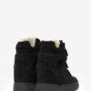 Hoge leren sneakers met sleehak