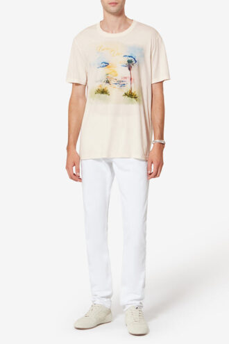 Honoré katoenen T-shirt met korte mouwen en print