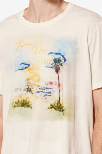 Honoré katoenen T-shirt met korte mouwen en print