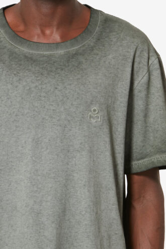 Honoré T-shirt met korte mouwen van vintage vervaagd katoen