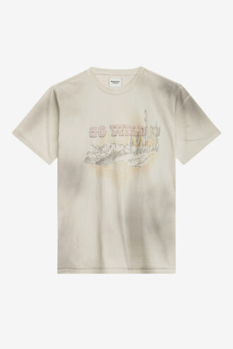 Honore bedrukt linnen T-shirt