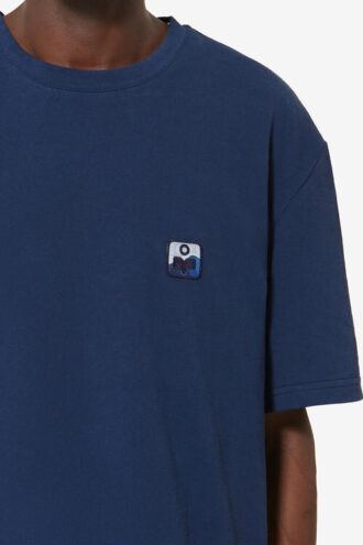 Hugo katoenen T-shirt met korte mouwen en patch