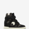 Im3 hoge leren sneakers met sleehak
