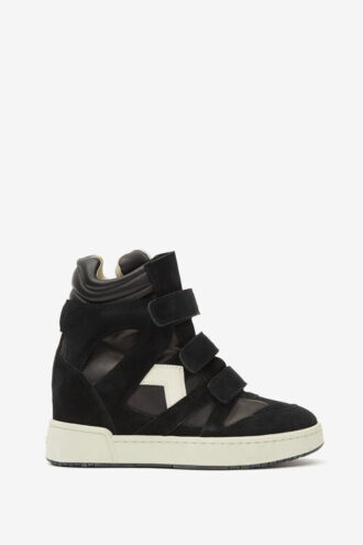Im3 hoge leren sneakers met sleehak