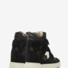 Im3 hoge leren sneakers met sleehak