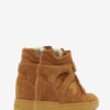 Im3 hoge leren sneakers met sleehak