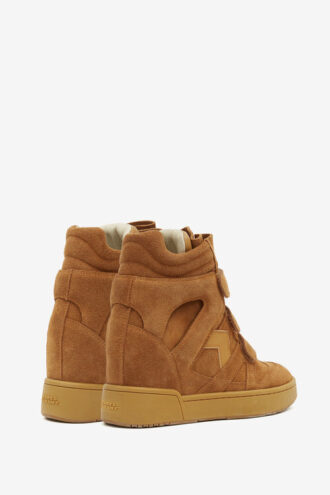 Im3 hoge leren sneakers met sleehak