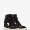 Im3 hoge leren sneakers met sleehak