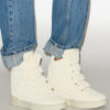 Im3 hoge leren sneakers met sleehak
