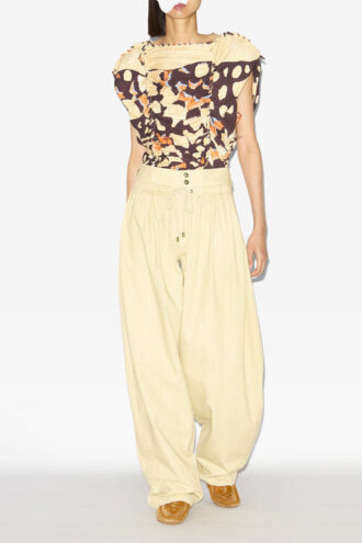 Inaya losvallende broek met plooien