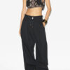 Inaya losvallende broek met plooien