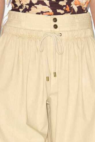 Inaya losvallende broek met plooien