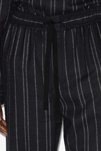 Isaki gestreepte katoenen broek