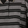Isalyne gestreept katoenen piqué poloshirt