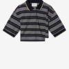 Isalyne gestreept katoenen piqué poloshirt
