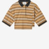Isalyne gestreept katoenen piqué poloshirt