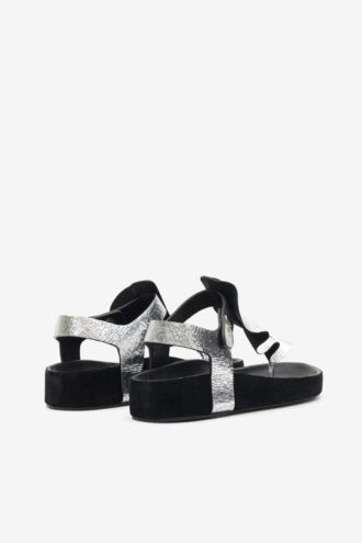 Isela platte leren sandalen