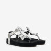 Isela platte leren sandalen