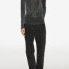 Jadia Lurex top met opstaande kraag