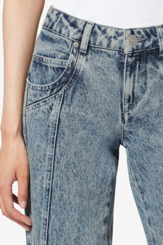 Jaylis Gewassen denim bootcut jeans