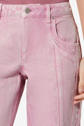 Jaylis Gewassen denim bootcut jeans