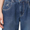 Jeyda Denim jeans met stiksels