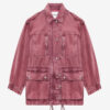 Joanna Workwear-stijl jasje in effen denim