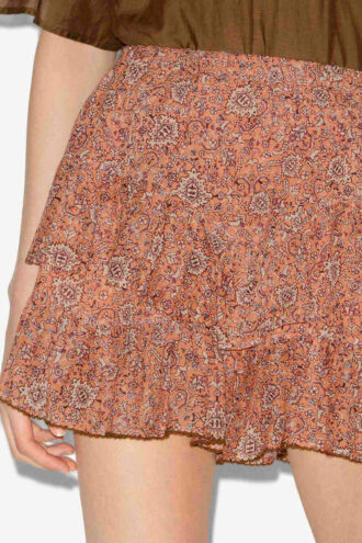 Jocadia katoenen short met ruches en print