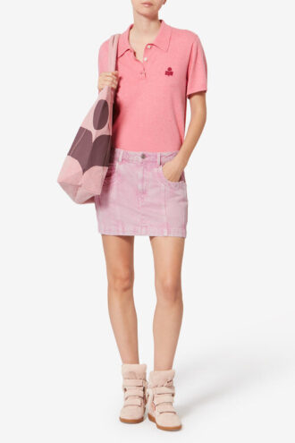 Juana korte verwassen denim rok