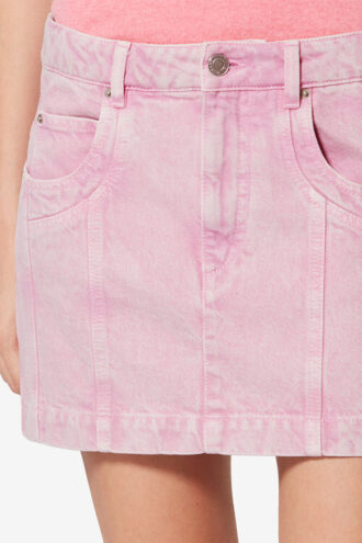 Juana korte verwassen denim rok