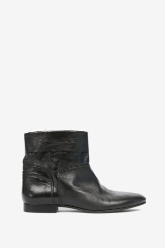 Juoza platte lakleren laarzen