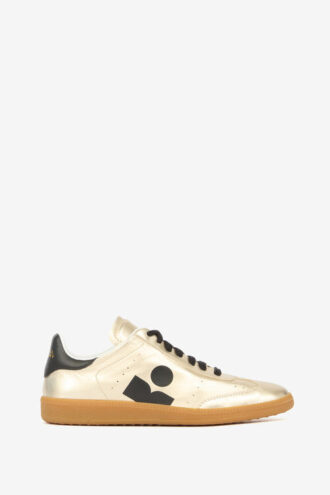 Kaycee lage sneakers van metallic leer
